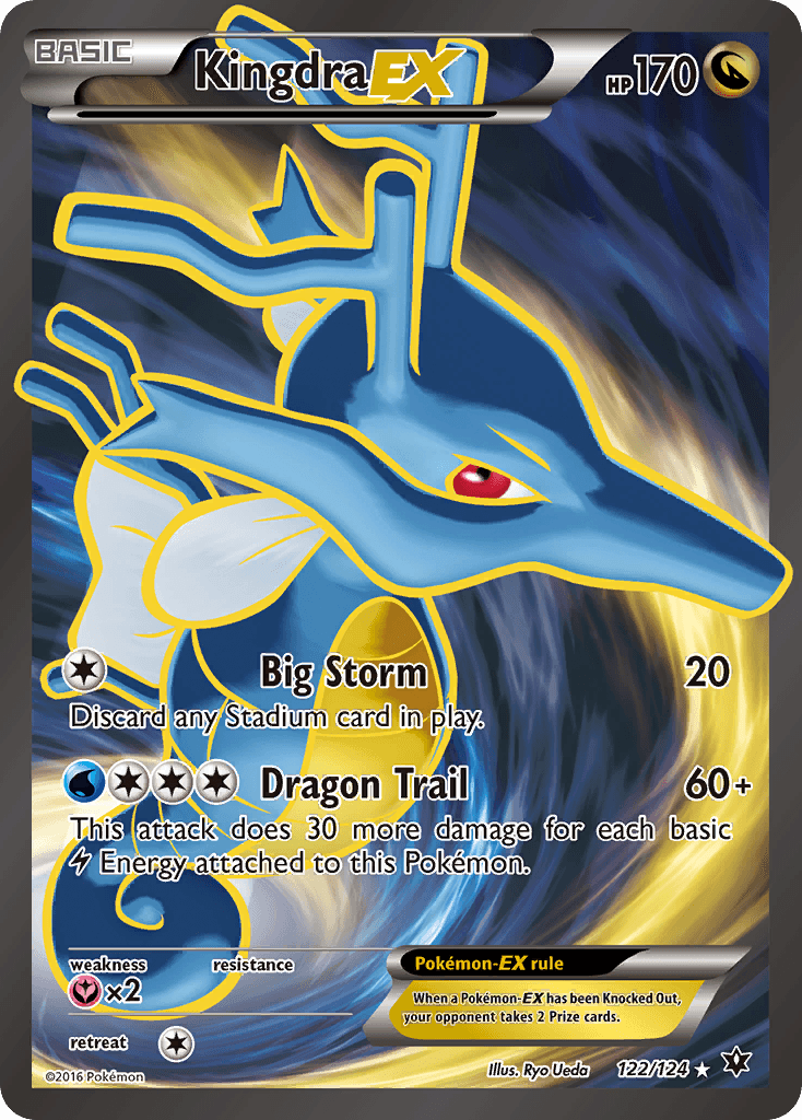 Kingdra-EX Pokémon card