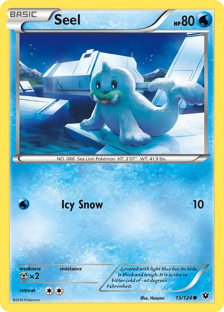 Seel Pokémon card