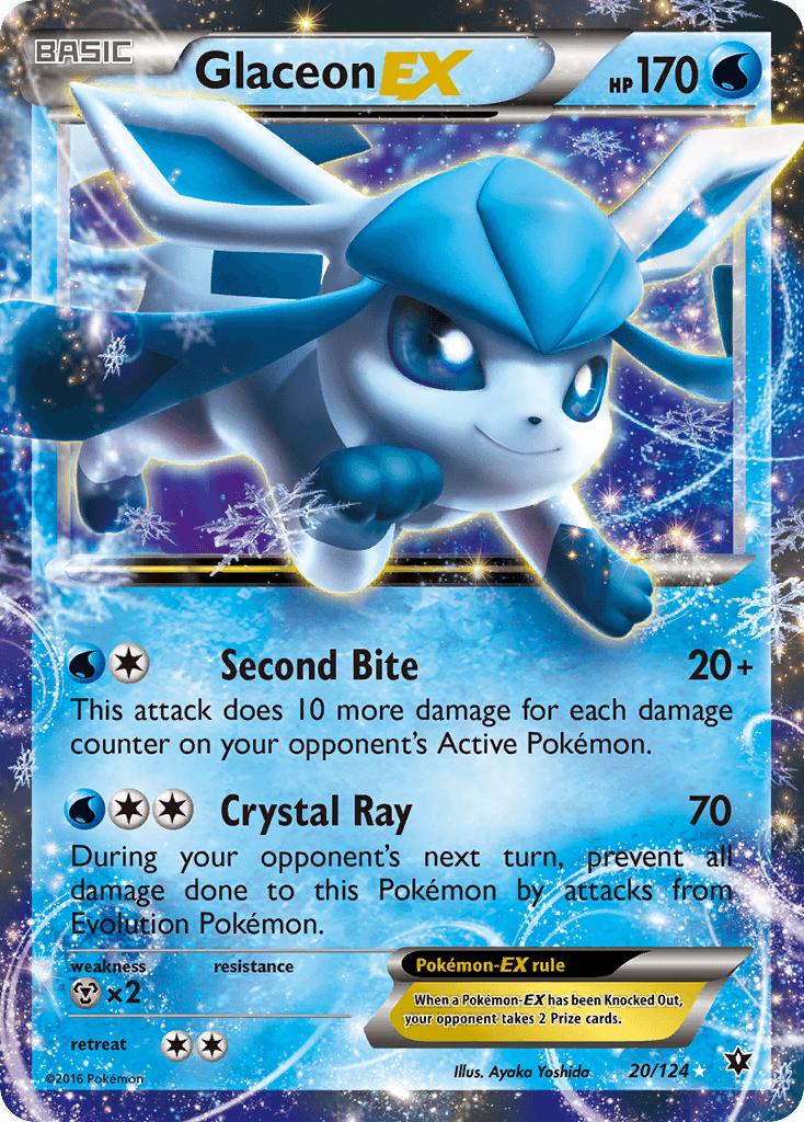 Glaceon-EX Pokémon card
