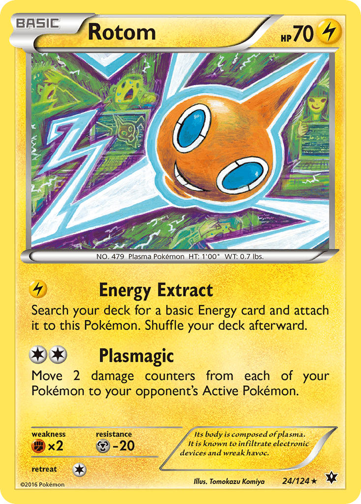Rotom Pokémon card