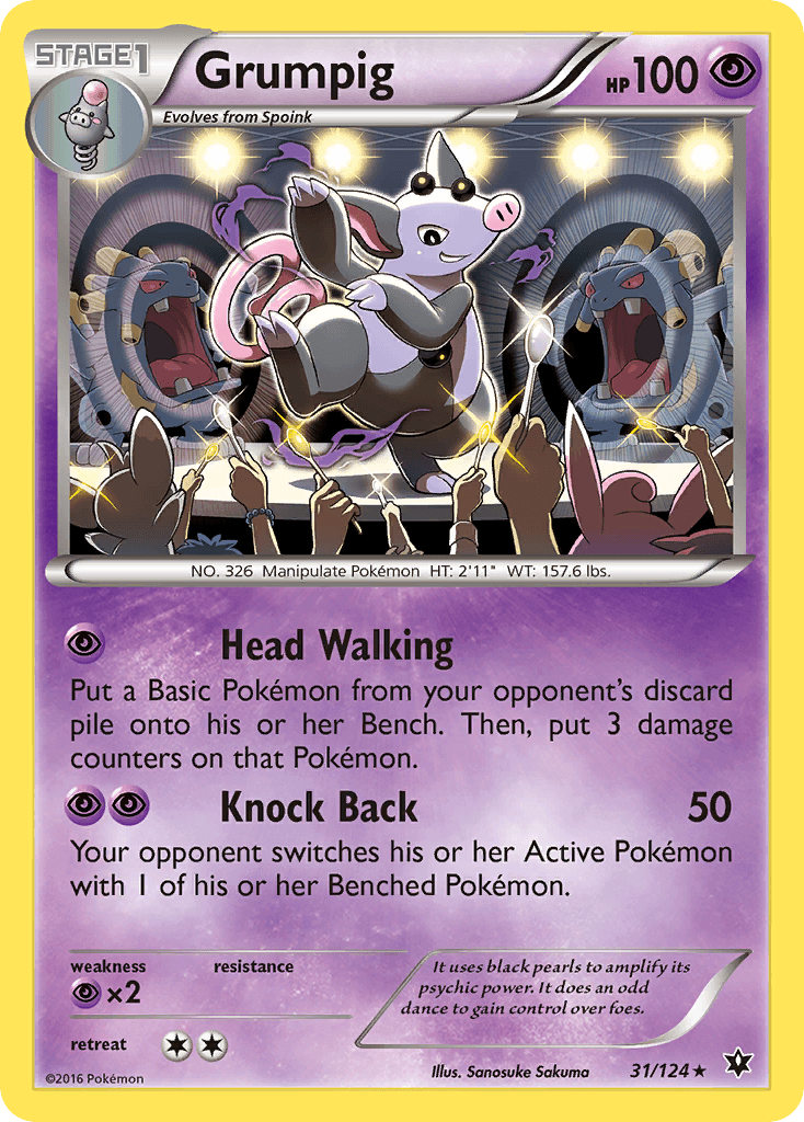 Grumpig Pokémon card
