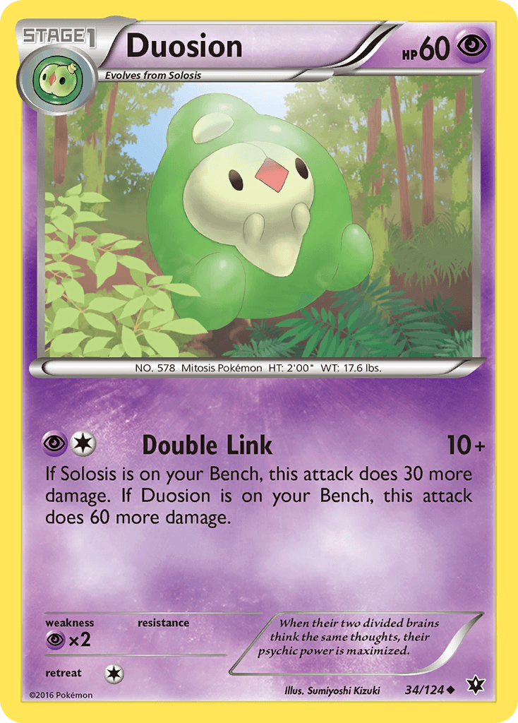 Duosion Pokémon card
