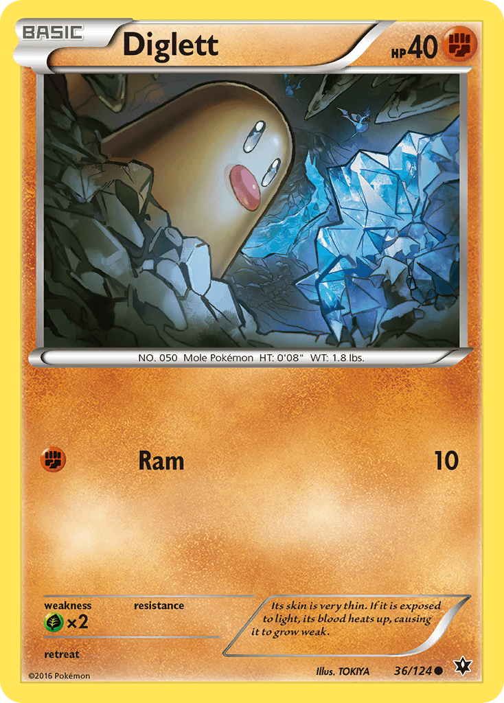 Diglett Pokémon card