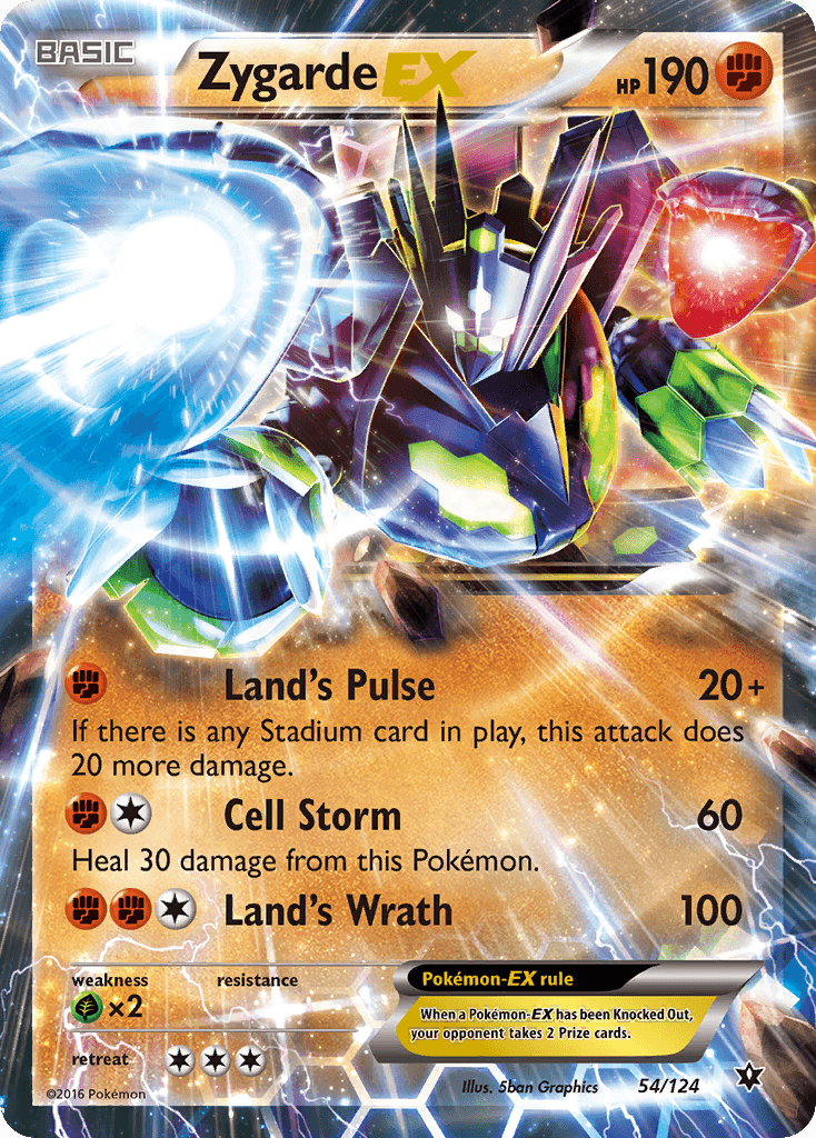 Zygarde-EX Pokémon card