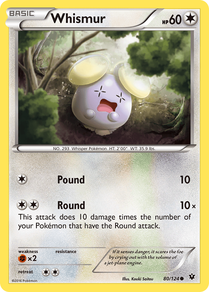 Whismur Pokémon card