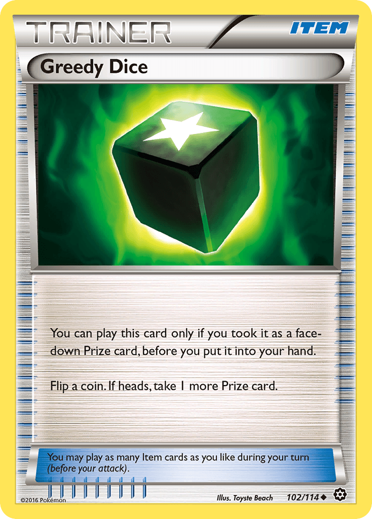 Greedy Dice Pokémon card