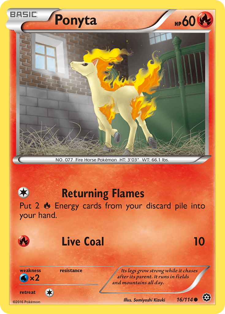 Ponyta Pokémon card