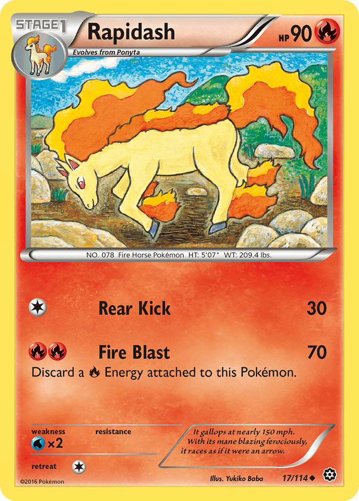 Rapidash Pokémon card