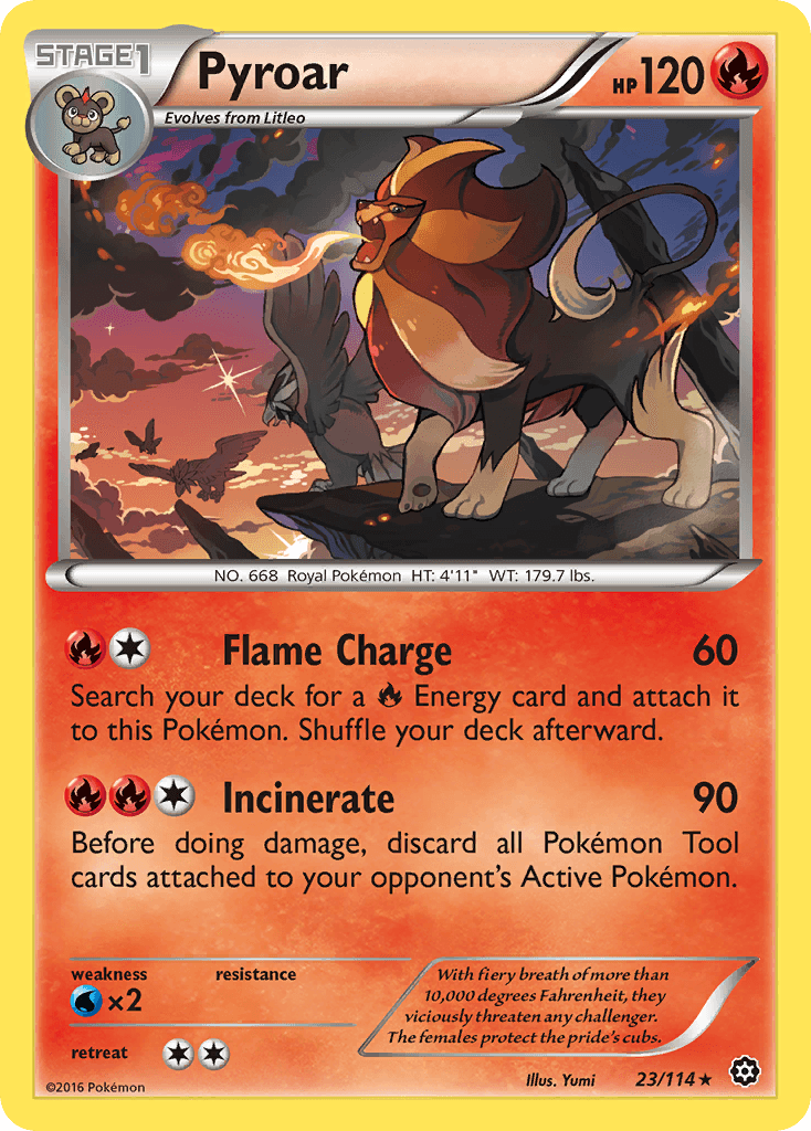 Pyroar Pokémon card