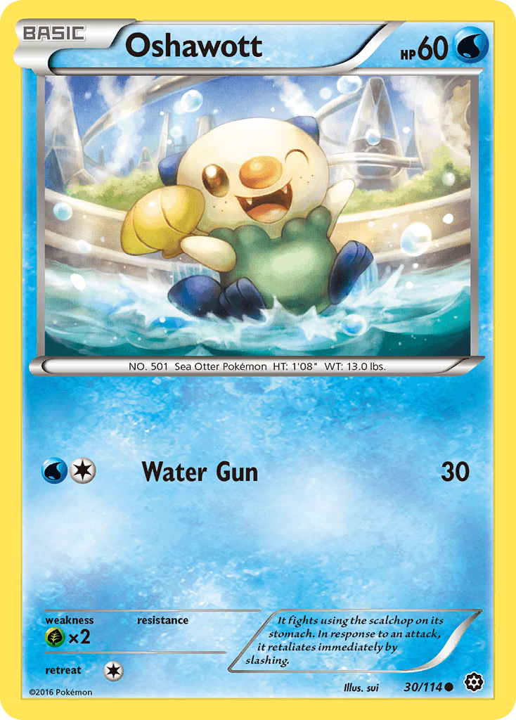 Oshawott Pokémon card