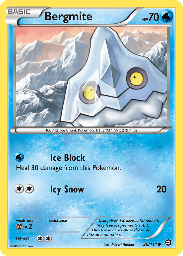 Bergmite Pokémon card