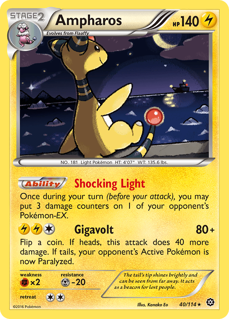 Ampharos Pokémon card