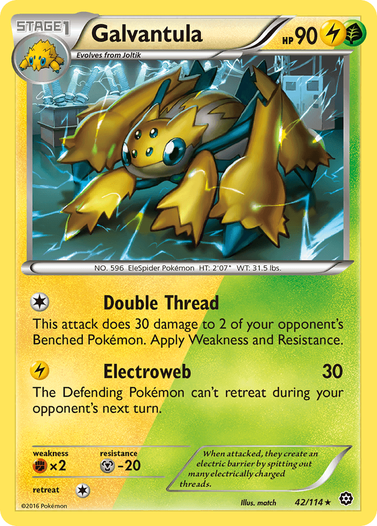 Galvantula Pokémon card