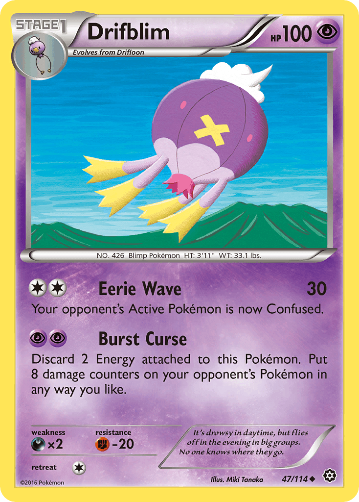 Drifblim Pokémon card