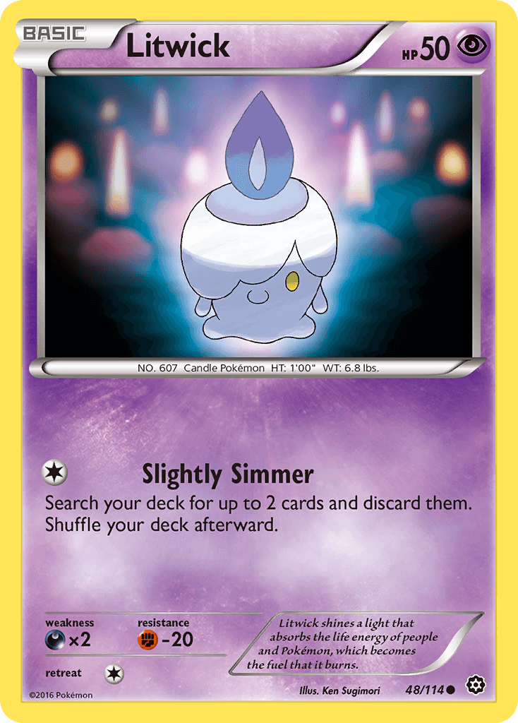 Litwick Pokémon card