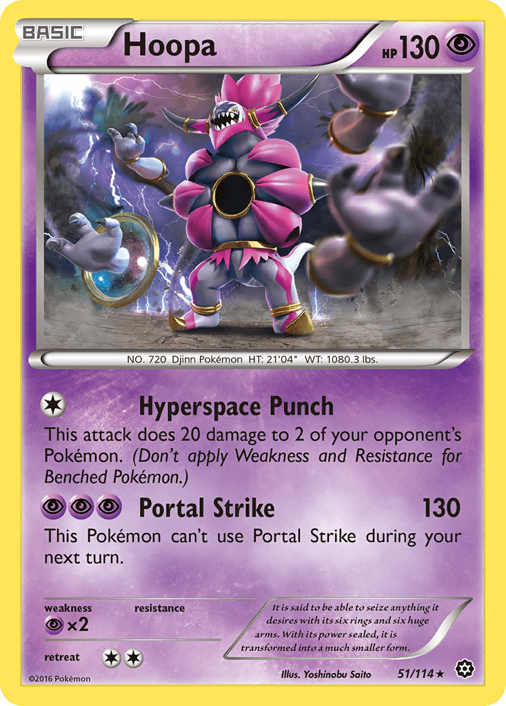 Hoopa Pokémon card