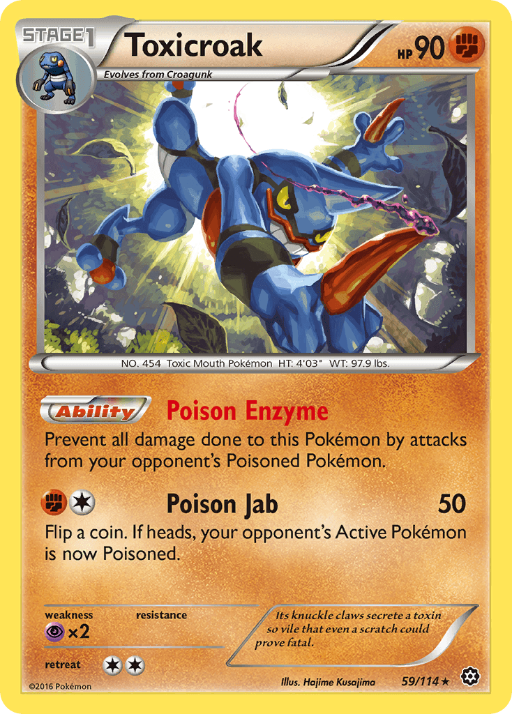 Toxicroak Pokémon card