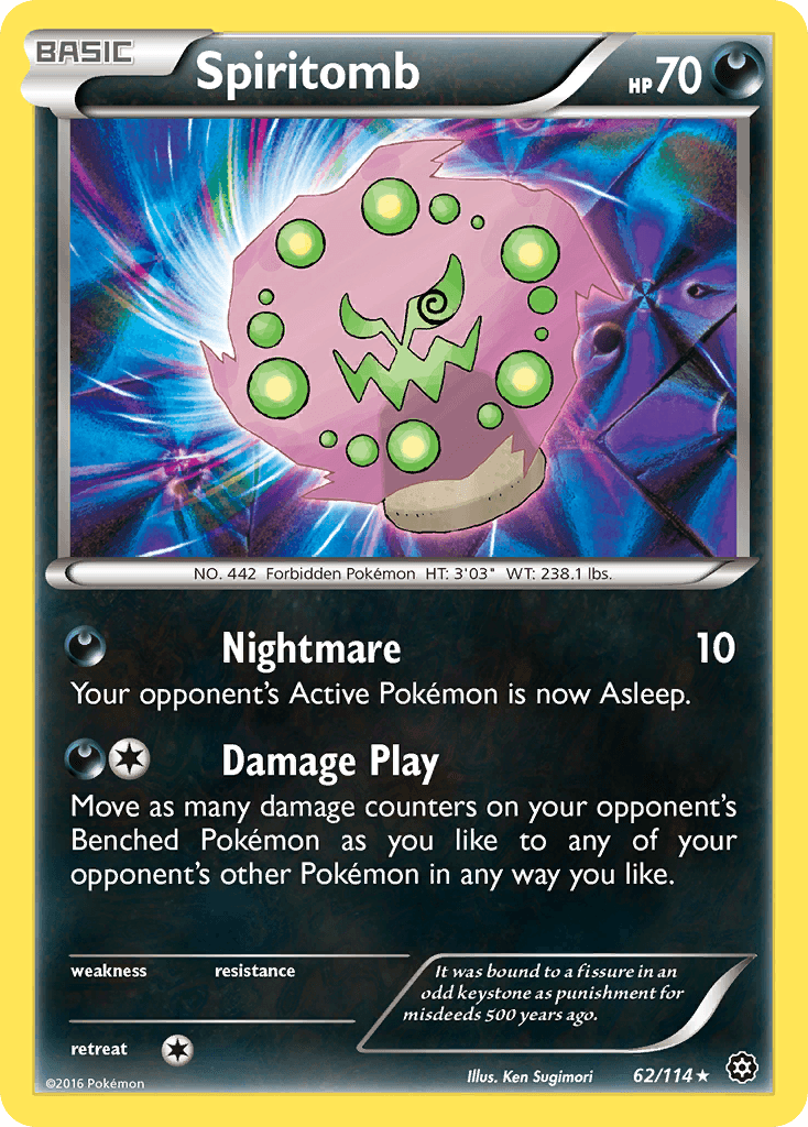 Spiritomb Pokémon card