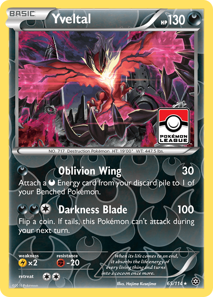 Yveltal Pokémon card