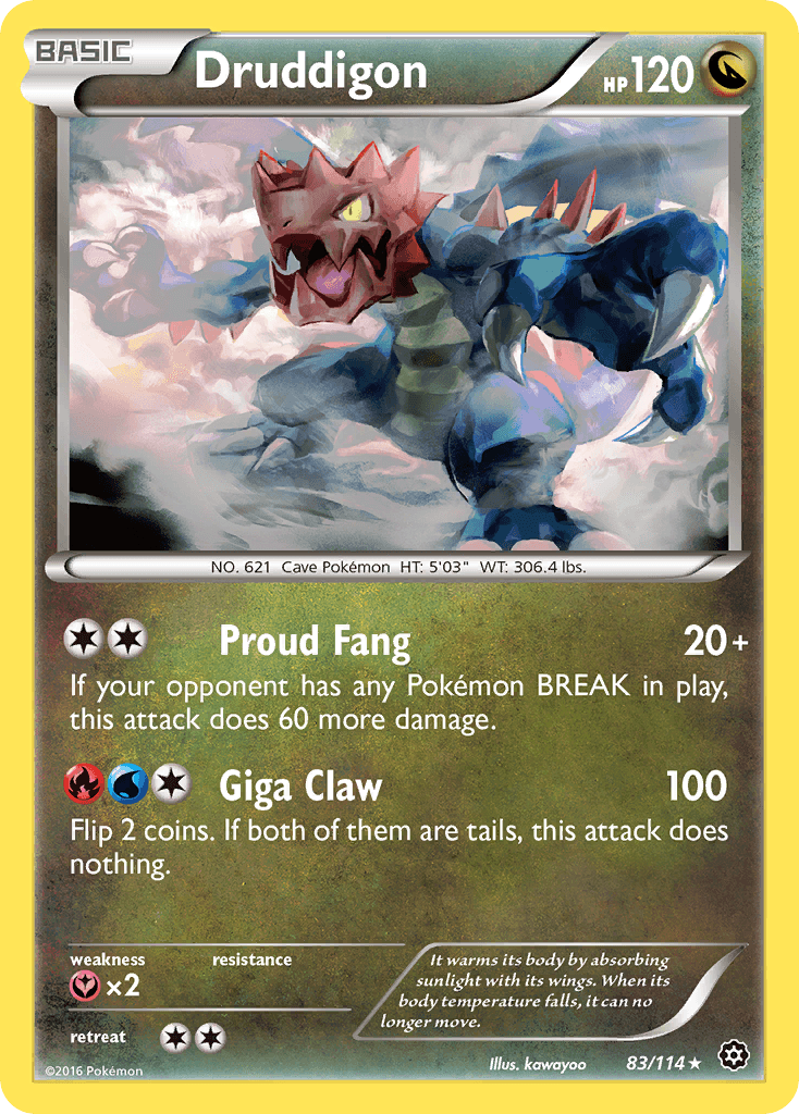Druddigon Pokémon card