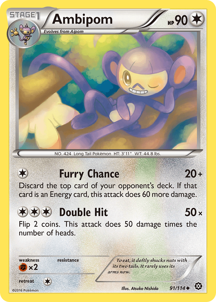 Ambipom Pokémon card