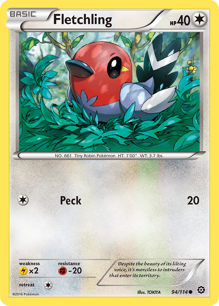 Fletchling Pokémon card