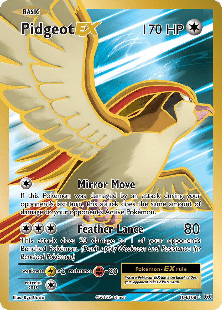 Pidgeot-EX Pokémon card