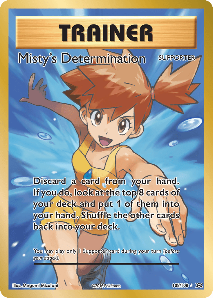 Misty's Determination Pokémon card