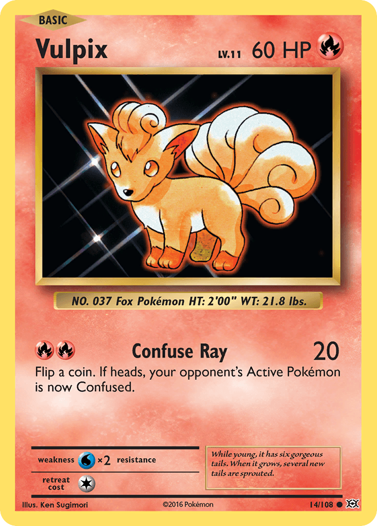 Vulpix Pokémon card