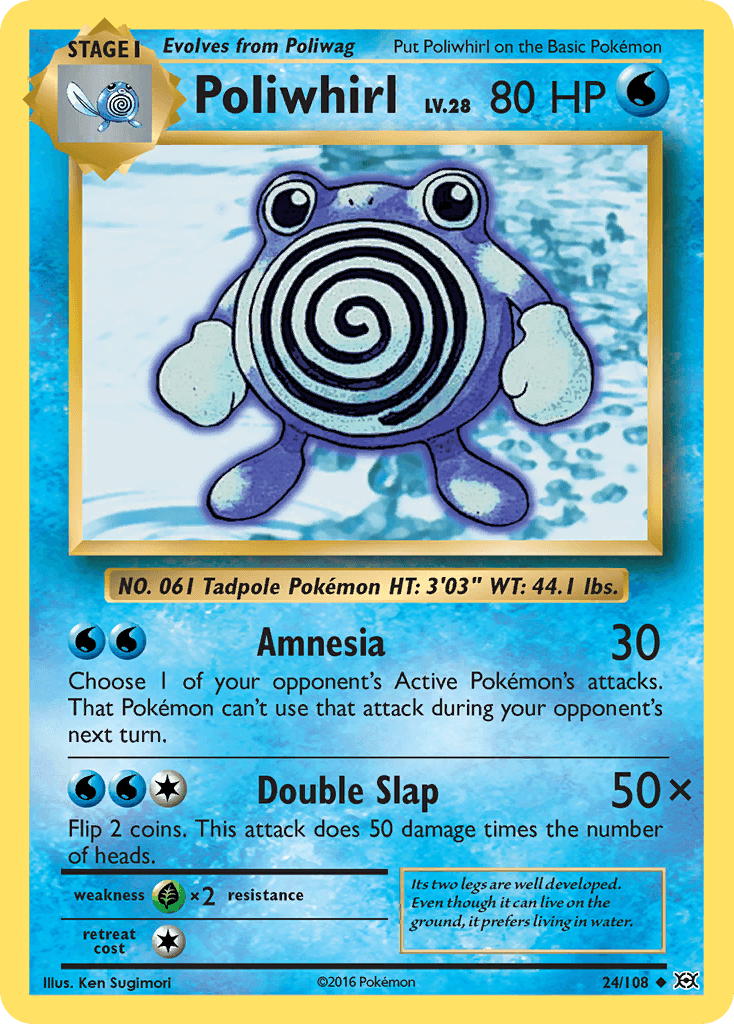 Poliwhirl Pokémon card