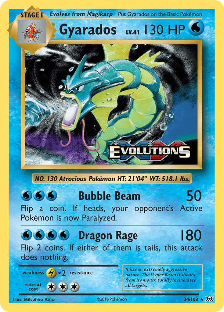 Gyarados from Evolutions