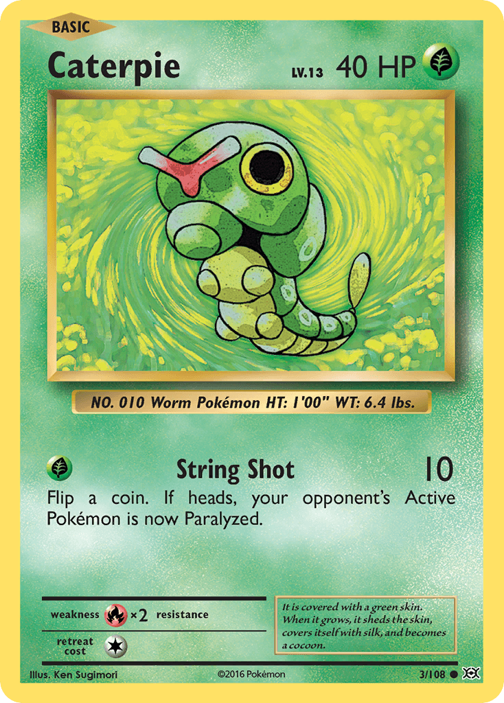 Caterpie Pokémon card