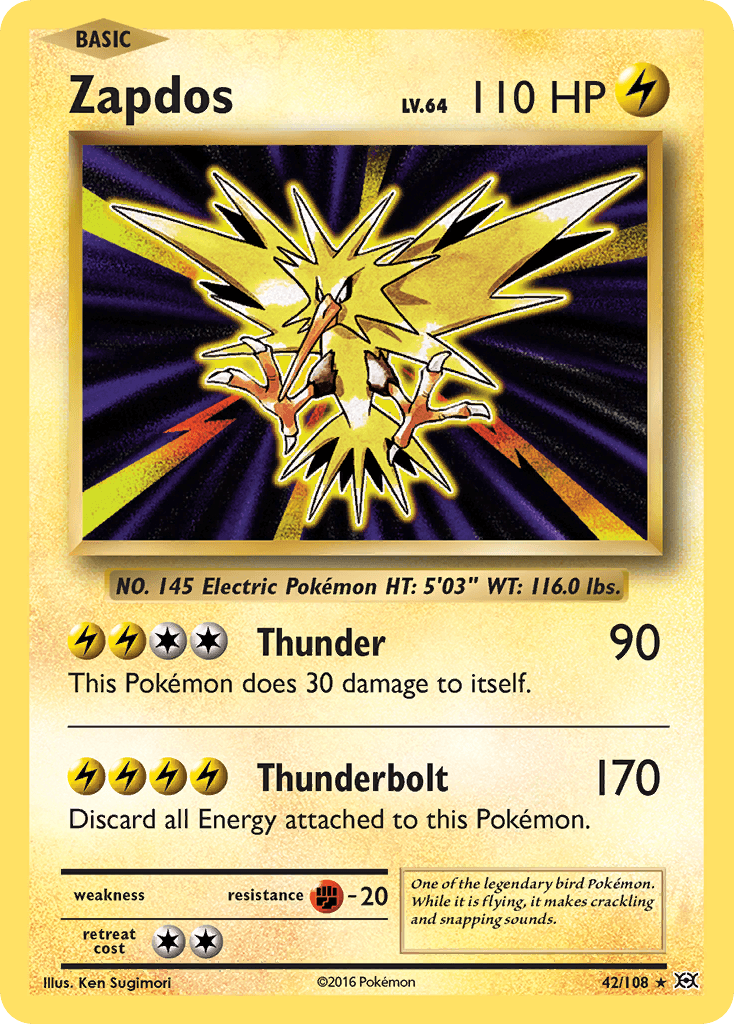 Zapdos Pokémon card