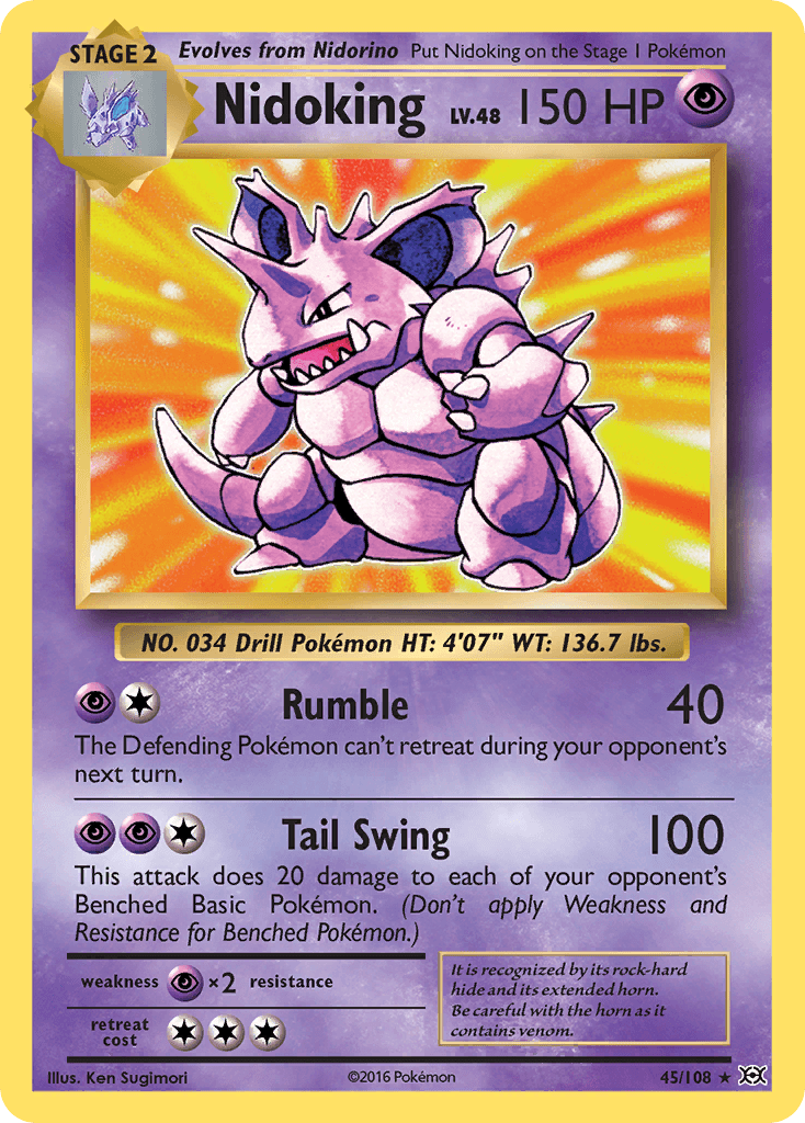 Nidoking Pokémon card