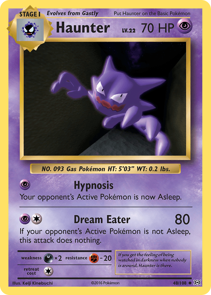 Haunter Pokémon card