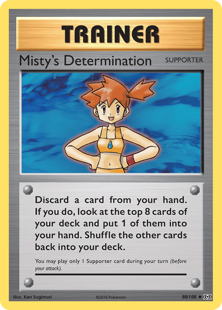 Misty's Determination Pokémon card