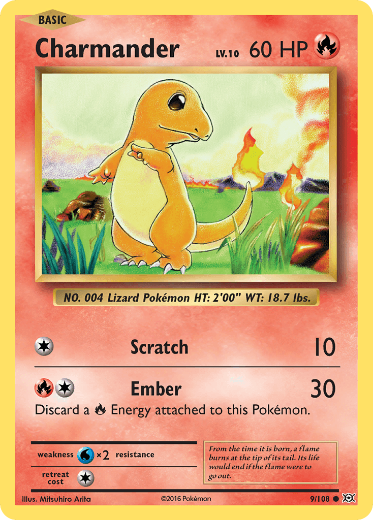 Charmander Pokémon card