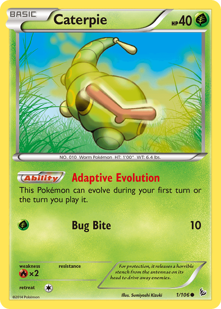 Caterpie Pokémon card