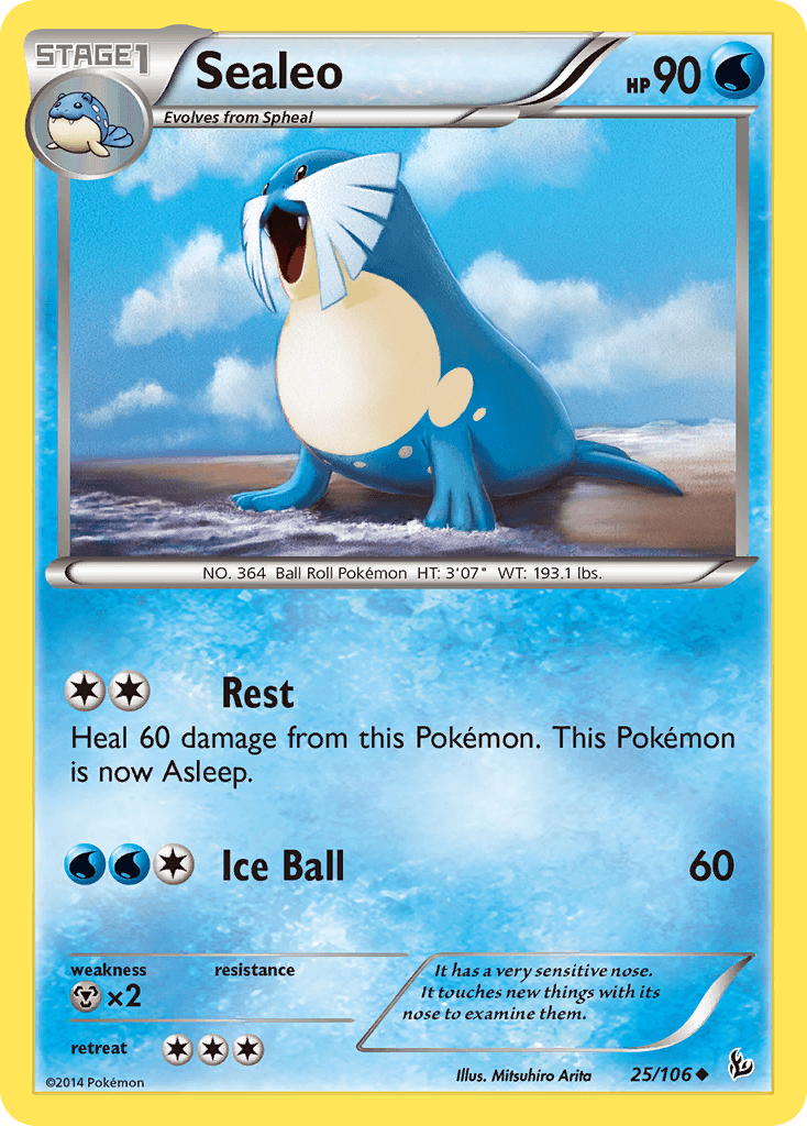 Sealeo Pokémon card