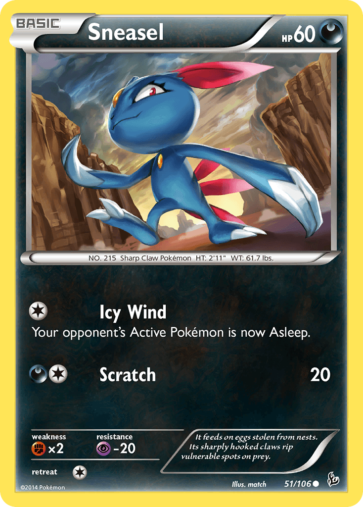 Sneasel Pokémon card