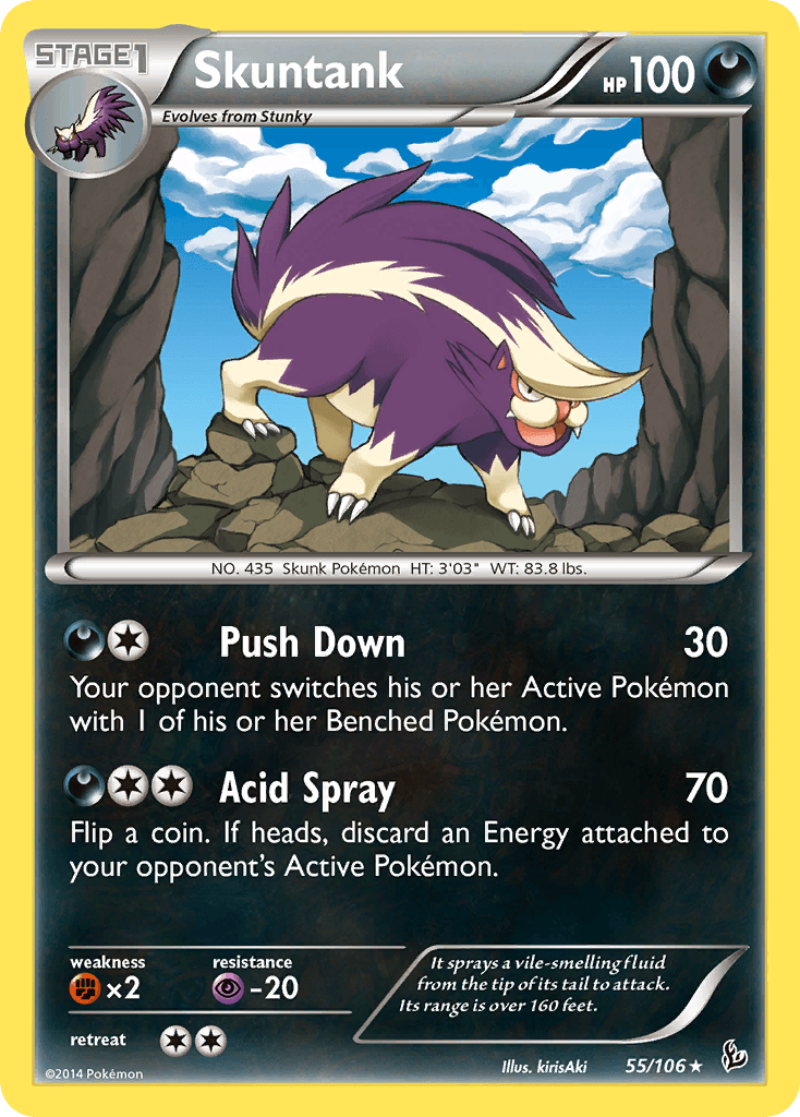 Skuntank Pokémon card