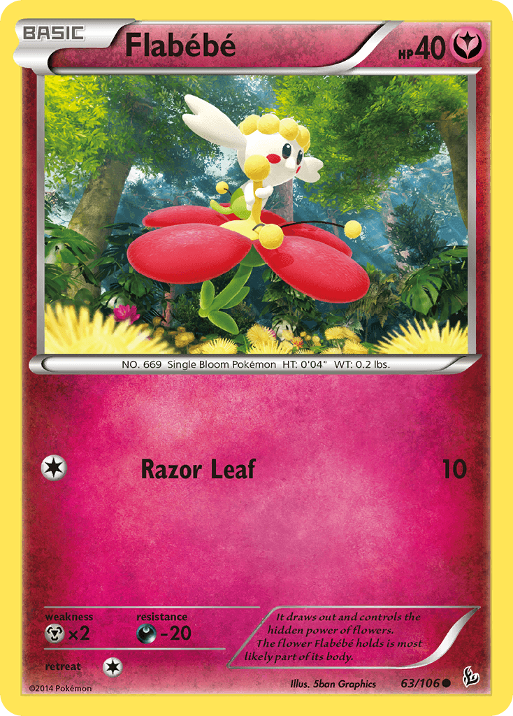 Flabébé Pokémon card
