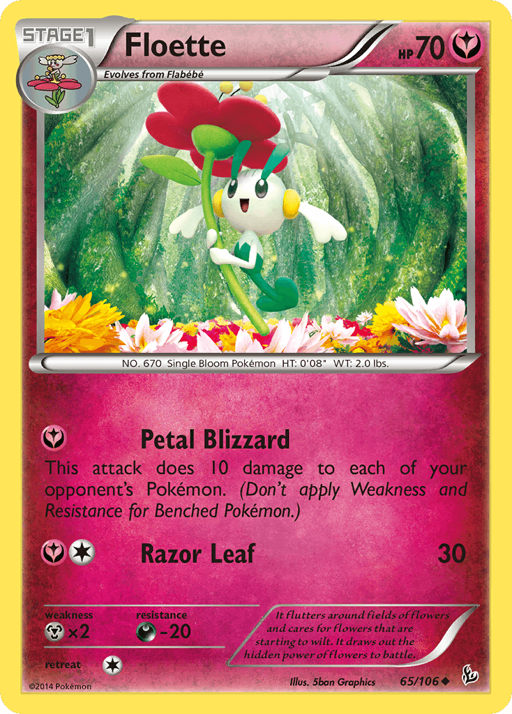 Floette Pokémon card