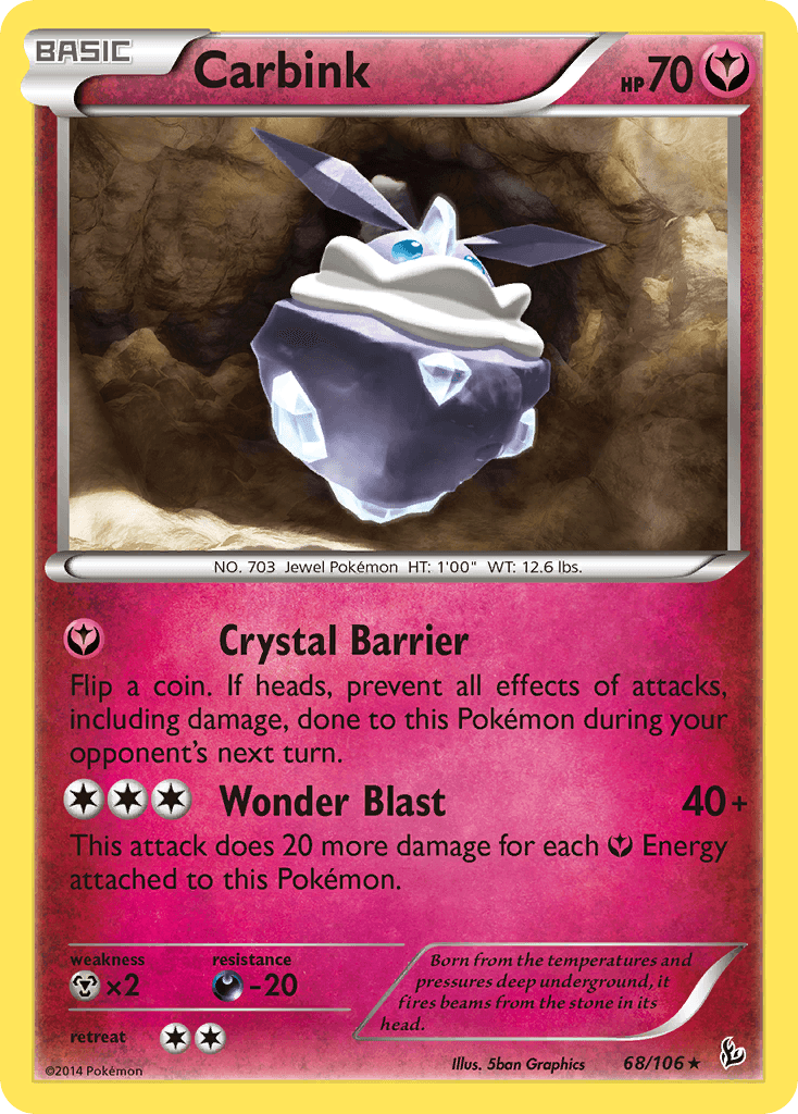 Carbink Pokémon card