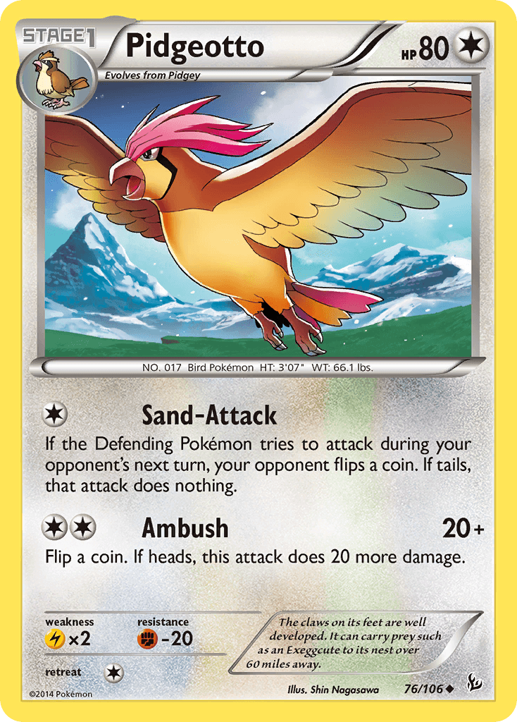 Pidgeotto Pokémon card