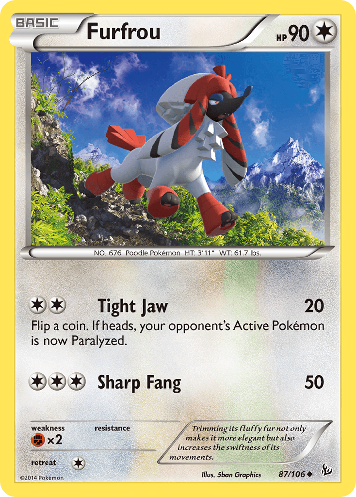 Furfrou Pokémon card
