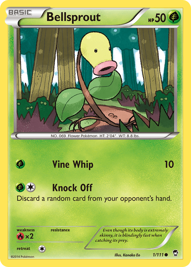 Bellsprout Pokémon card