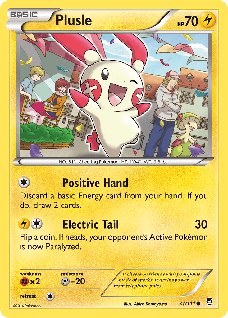 Plusle Pokémon card