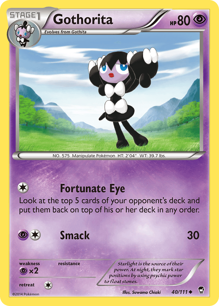 Gothorita Pokémon card
