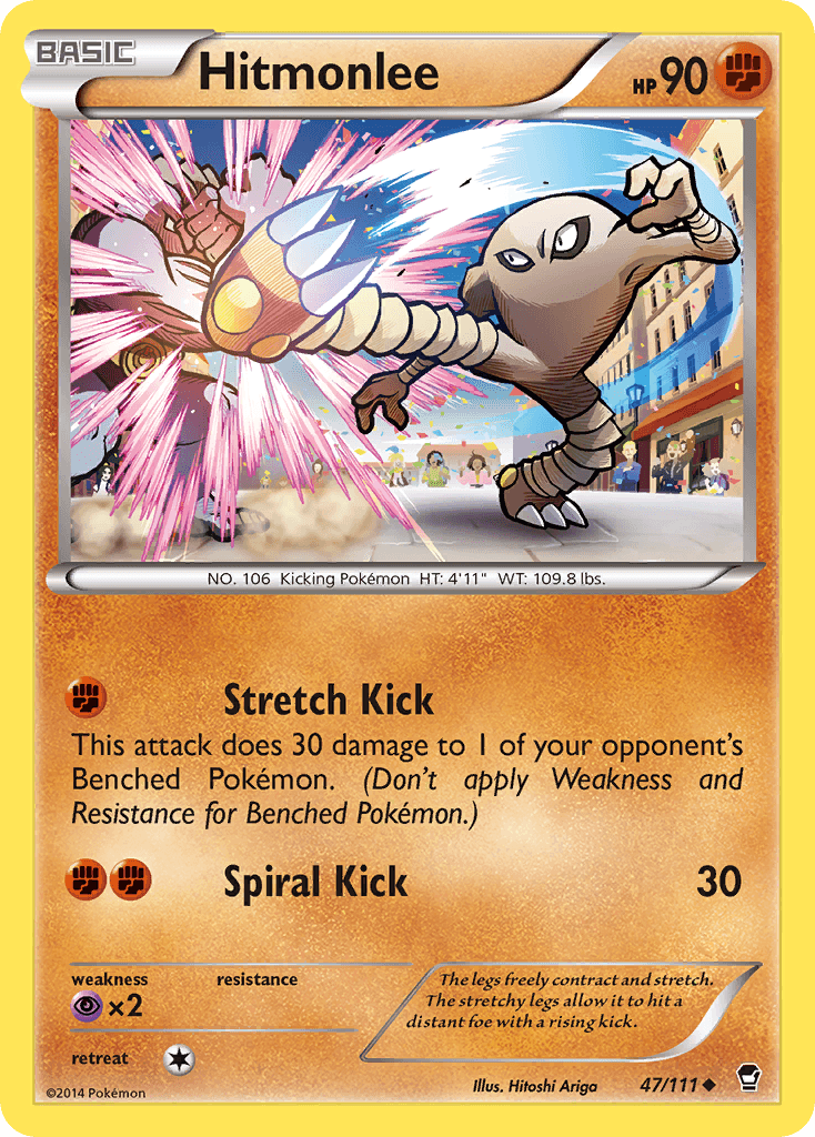 Hitmonlee Pokémon card